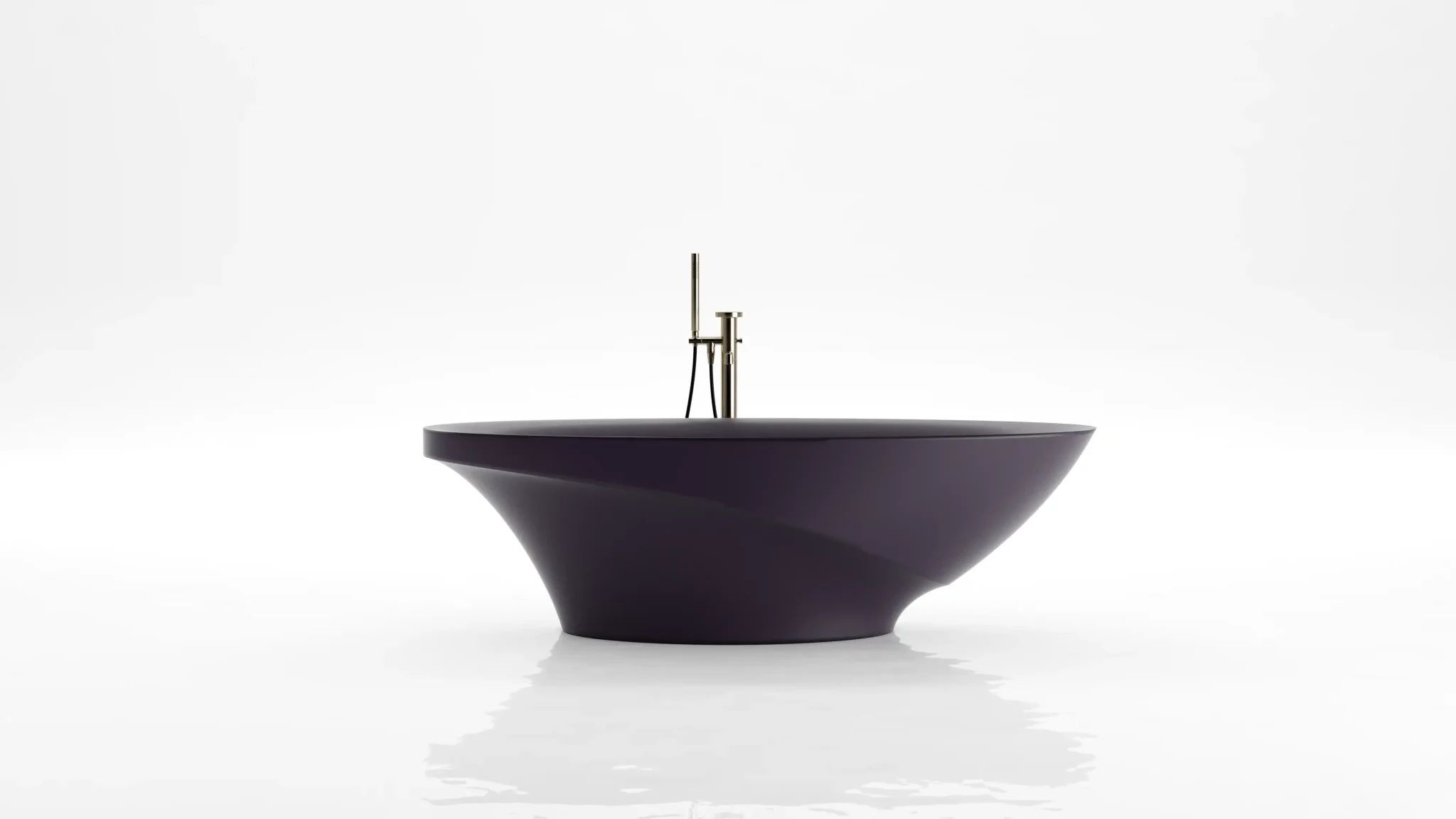 Bồn tắm bằng mineral glass composite Silva Purple