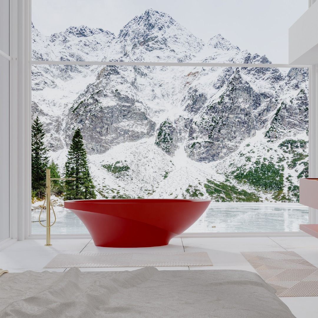 Bồn tắm bằng mineral glass composite Silva Rose