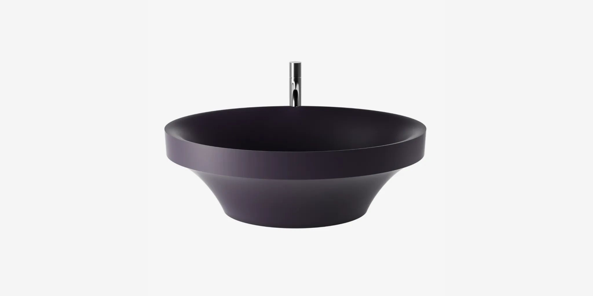 Chậu lavabo để bàn mineral glass composite Silva Nebula