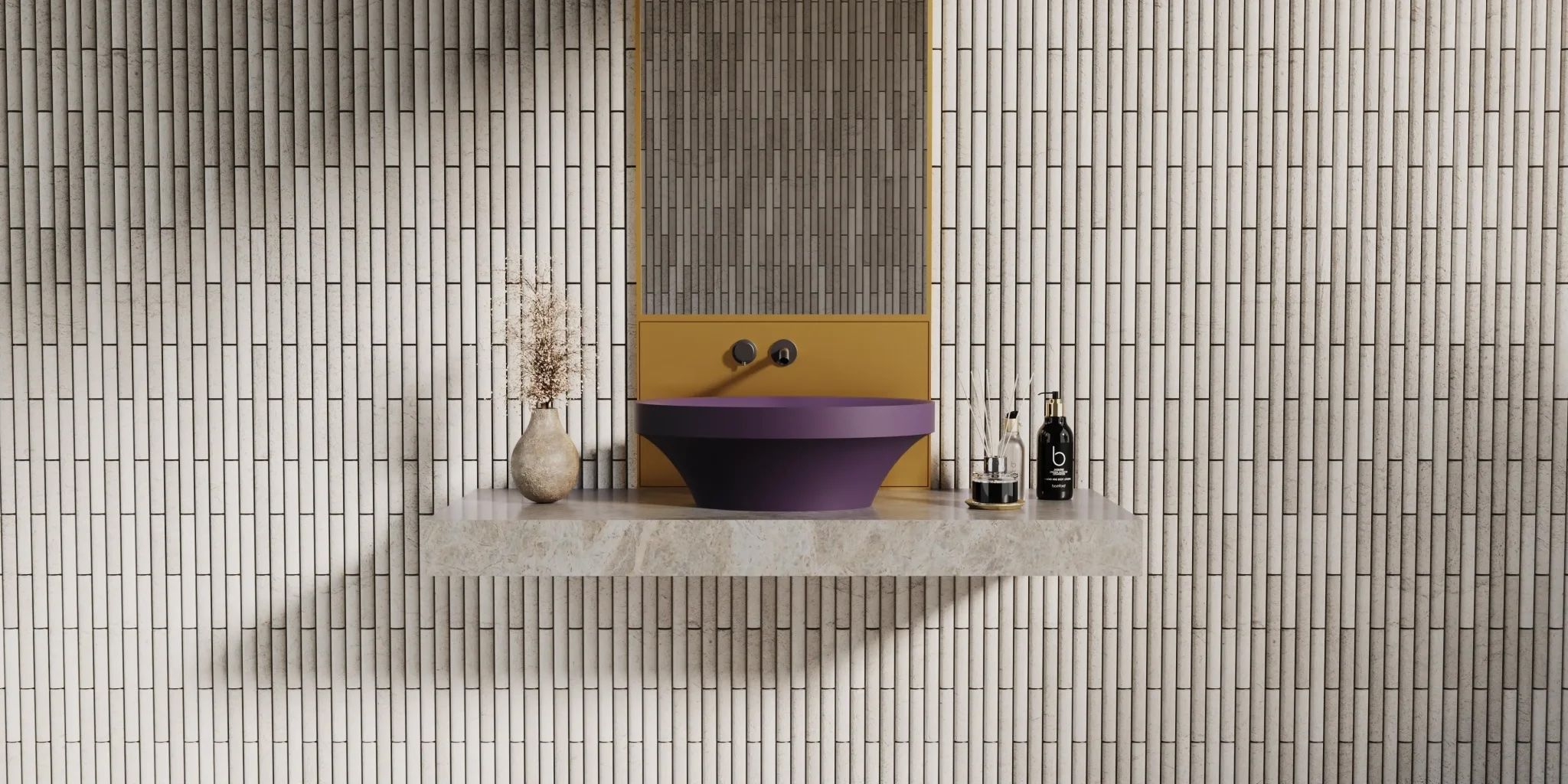 Chậu lavabo để bàn mineral glass composite Silva Nebula