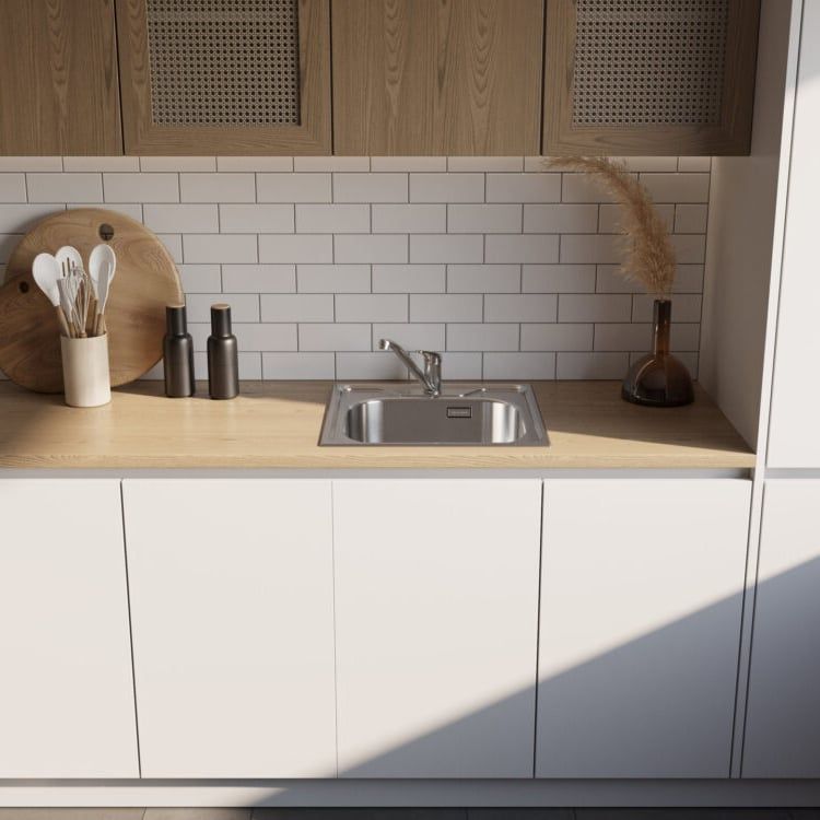 Chậu rửa chén bát stainless steel 1 hố SRU50
