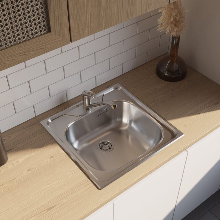 Chậu rửa chén bát stainless steel 1 hố SRU48