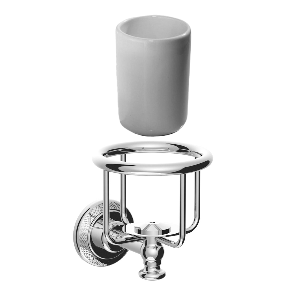 Ly đựng bàn chải đánh răng treo tường phòng tắm bằng đồng Swan - SW1012-B012