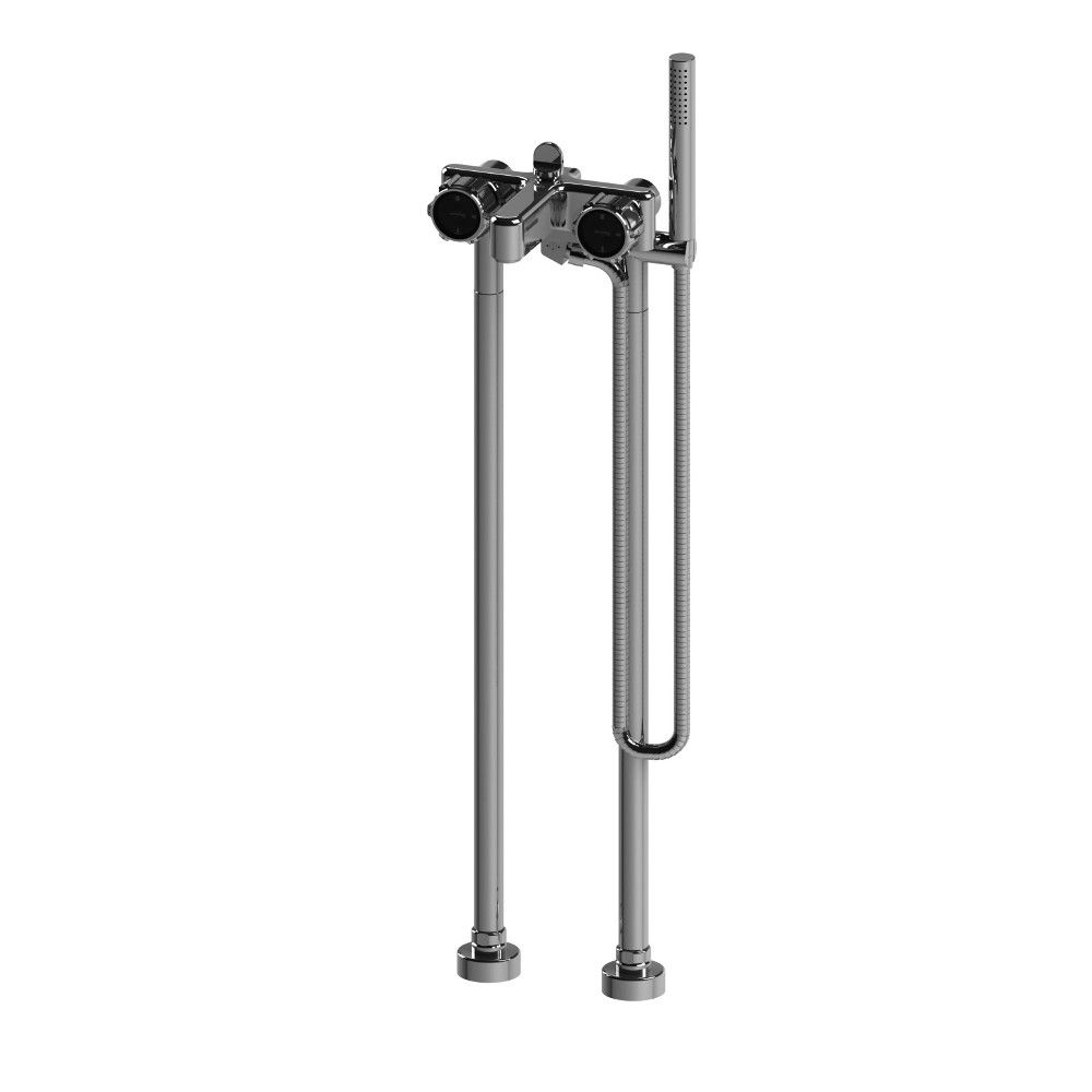 Vòi bồn tắm gắn sàn có vòi sen cầm tay bằng đồng Timeaster - 3267CL306-65R