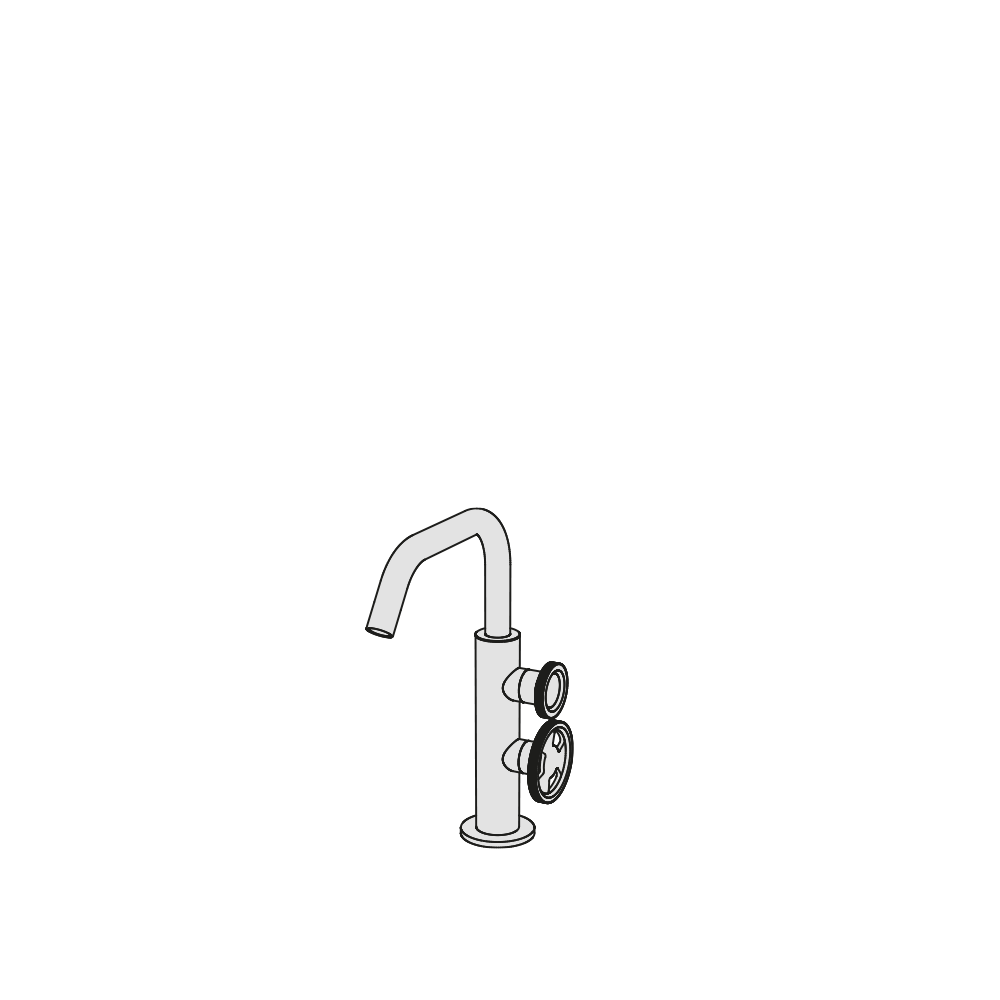 Vòi chậu lavabo cao 250mm bằng đồng Tibò - TIB1C