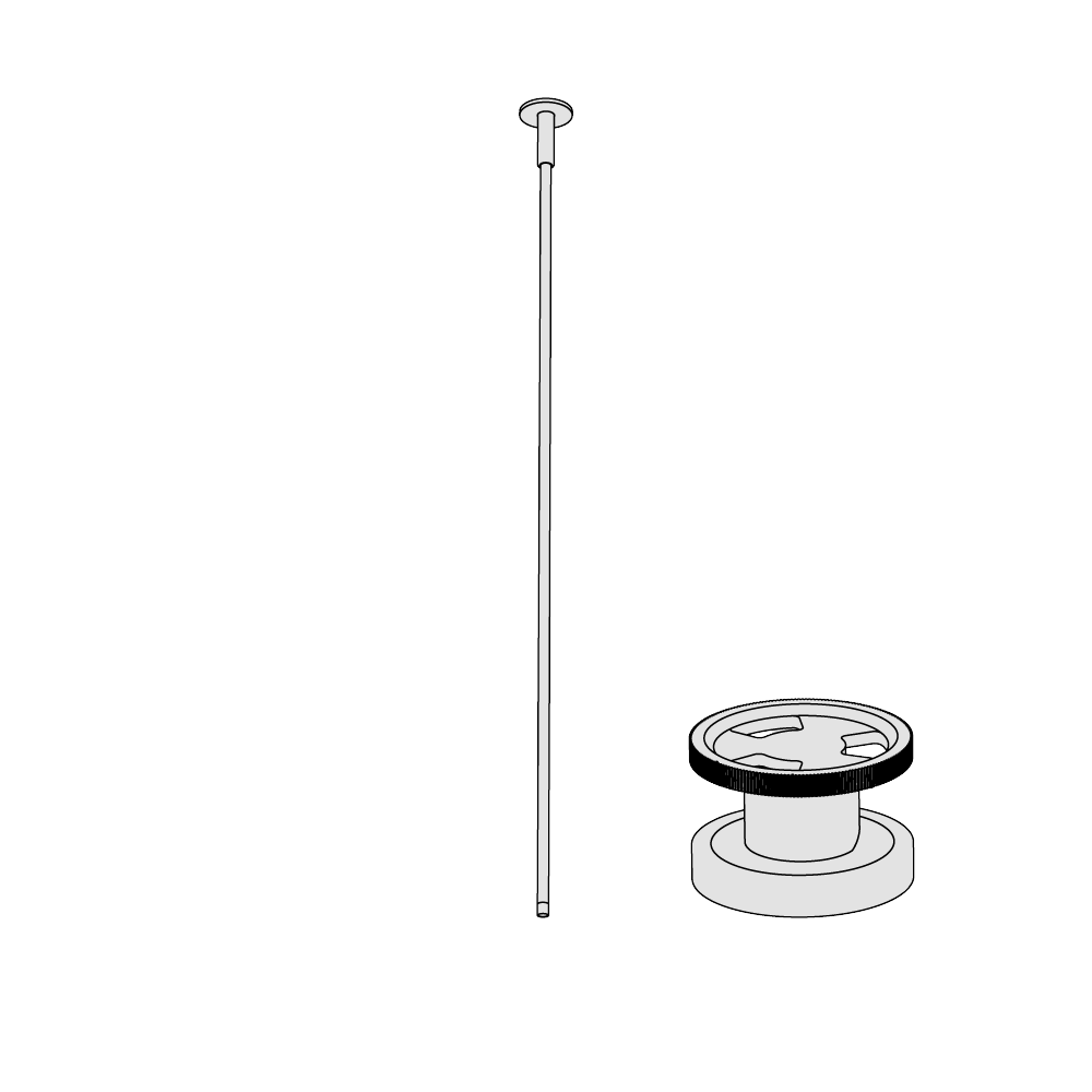  Vòi chậu lavabo âm trần bằng đồng Tibò - TIB21-TIB25 