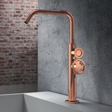  Vòi chậu lavabo cao 370mm bằng đồng Tibò - TIB3C 