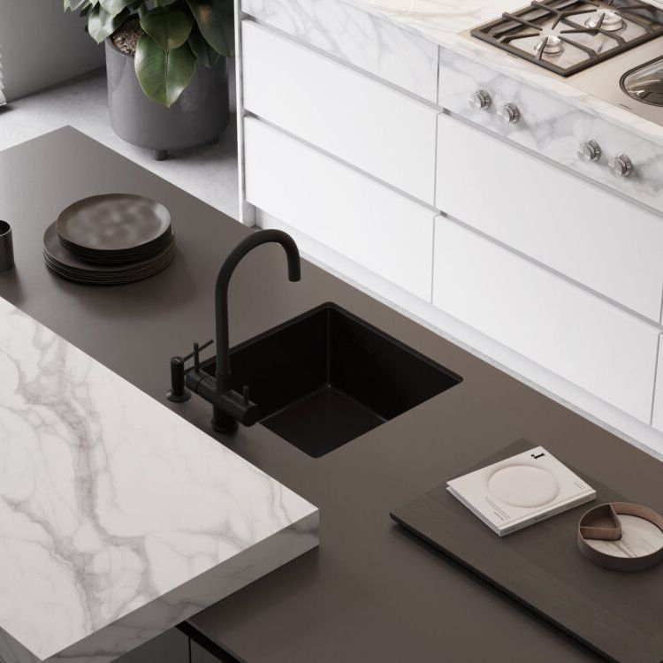 Chậu rửa chén bát stainless steel 1 hố TKI44