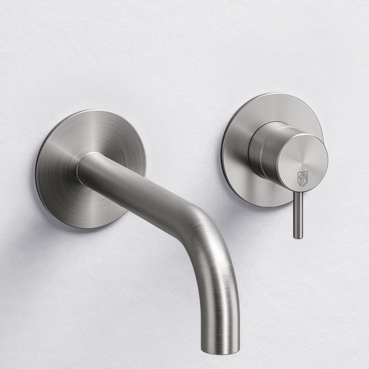 Vòi chậu lavabo gắn tường 2 lỗ dài 100mm bằng stainless steel Toki - TKN17