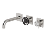  Vòi bồn tắm 3 lỗ gắn tường 3 đầu ra điều chỉnh nhiệt độ dài 190mm bằng stainless steel Kàto - TKN90 