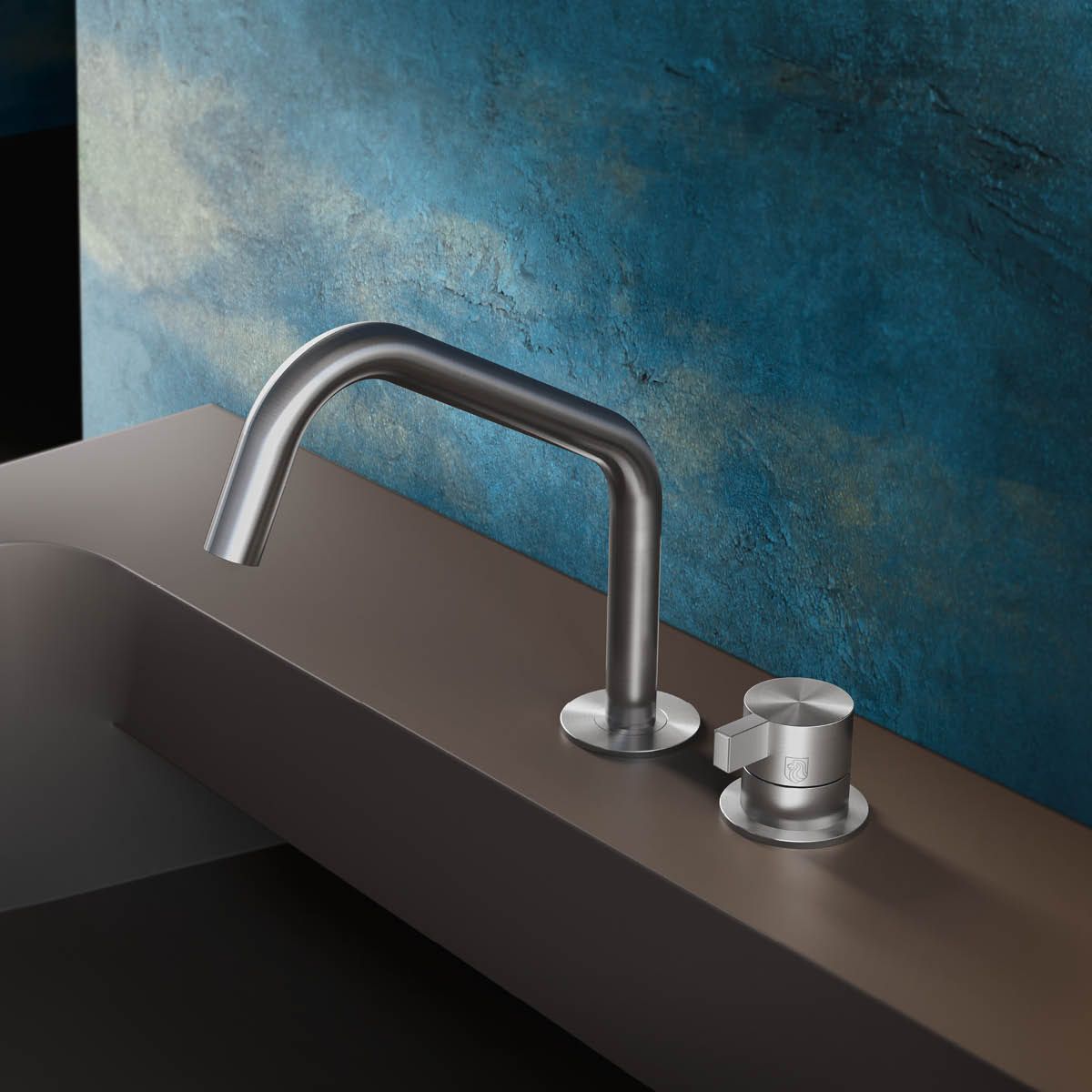 Vòi chậu lavabo xoay 2 lỗ cao 200mm bằng stainless steel Toox - TQN31