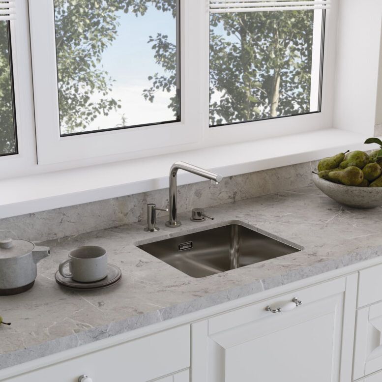 Chậu rửa chén bát stainless steel 1 hố TZV44ULT