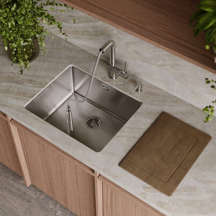 Chậu rửa chén bát stainless steel 1 hố TZV54ULT15