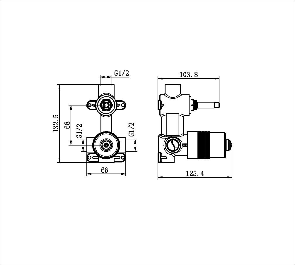 Bộ trộn điều hướng 1 đầu ra nóng lạnh bằng đồng Accem - 221911a