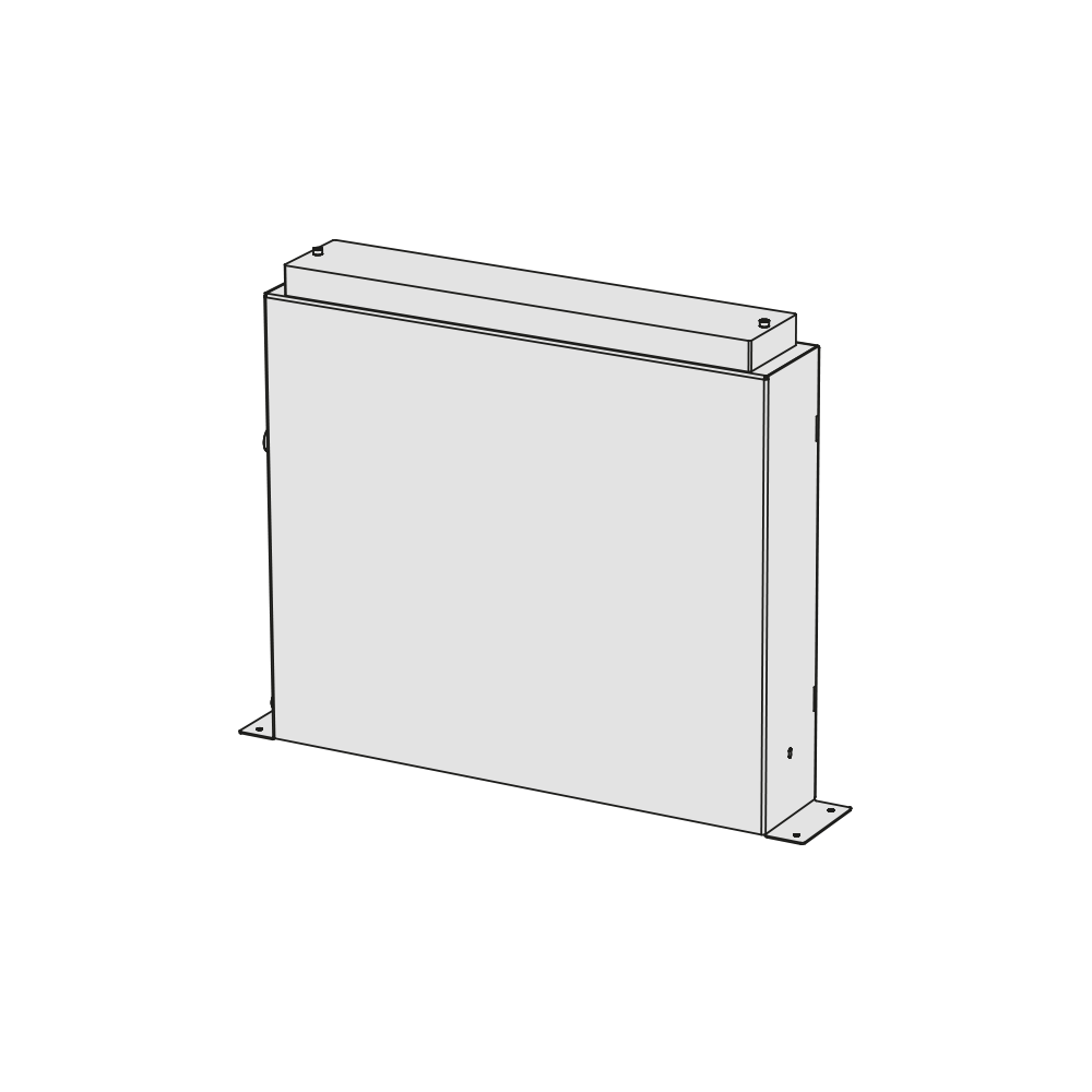 Vòi bồn tắm 4 lỗ gắn thành dài 220mm bằng đồng Tibò - B4O2
