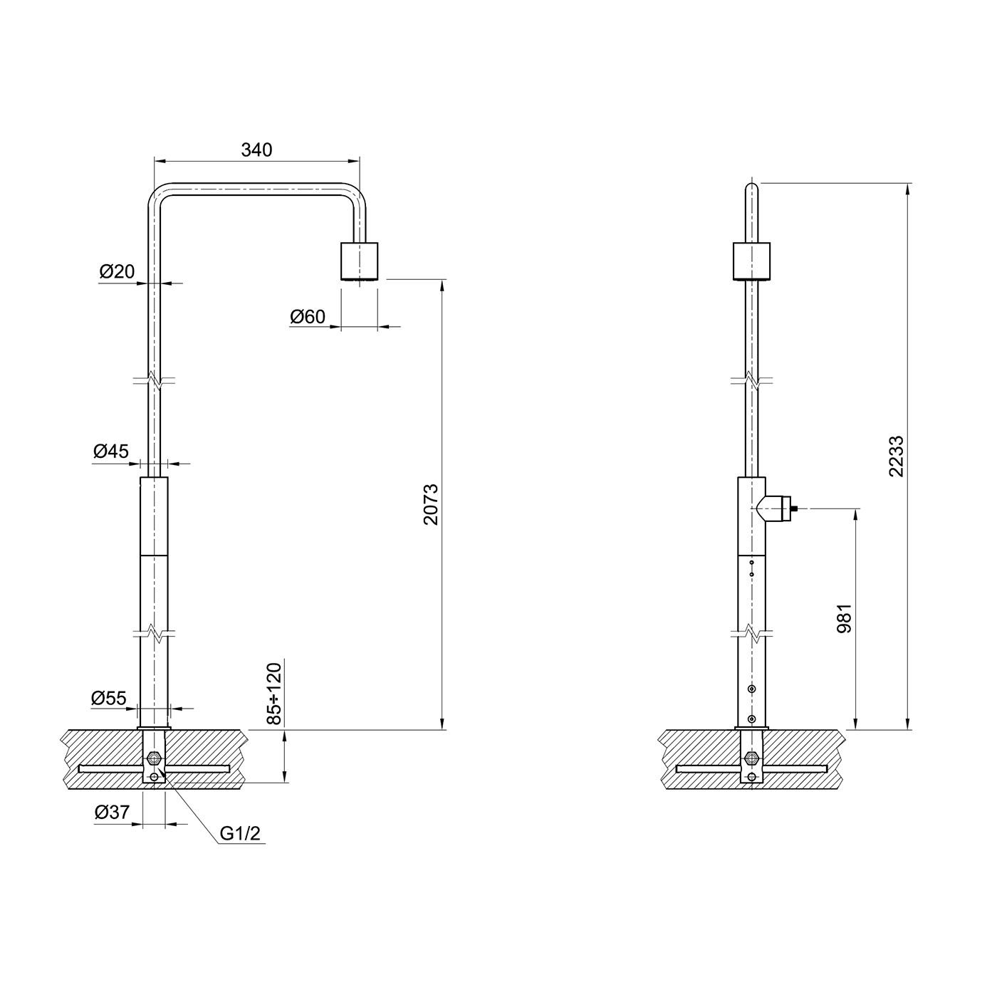  Sen cây ngoài trời Volante stainless steel - VOX12915AMNZ 