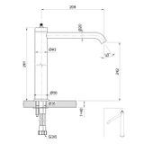  Vòi chậu rửa mặt Volante stainless steel - VOX938HLSSZ 