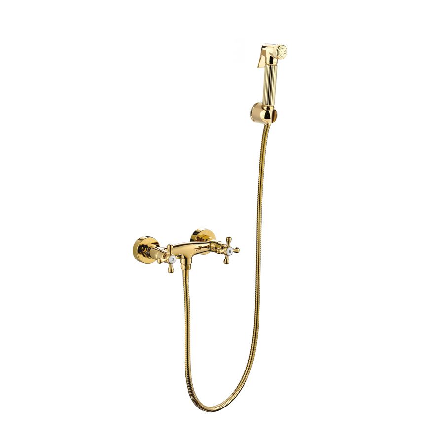 Vòi xịt vệ sinh gắn tường nóng lạnh bằng đồng kiểu cổ điển - YS226602