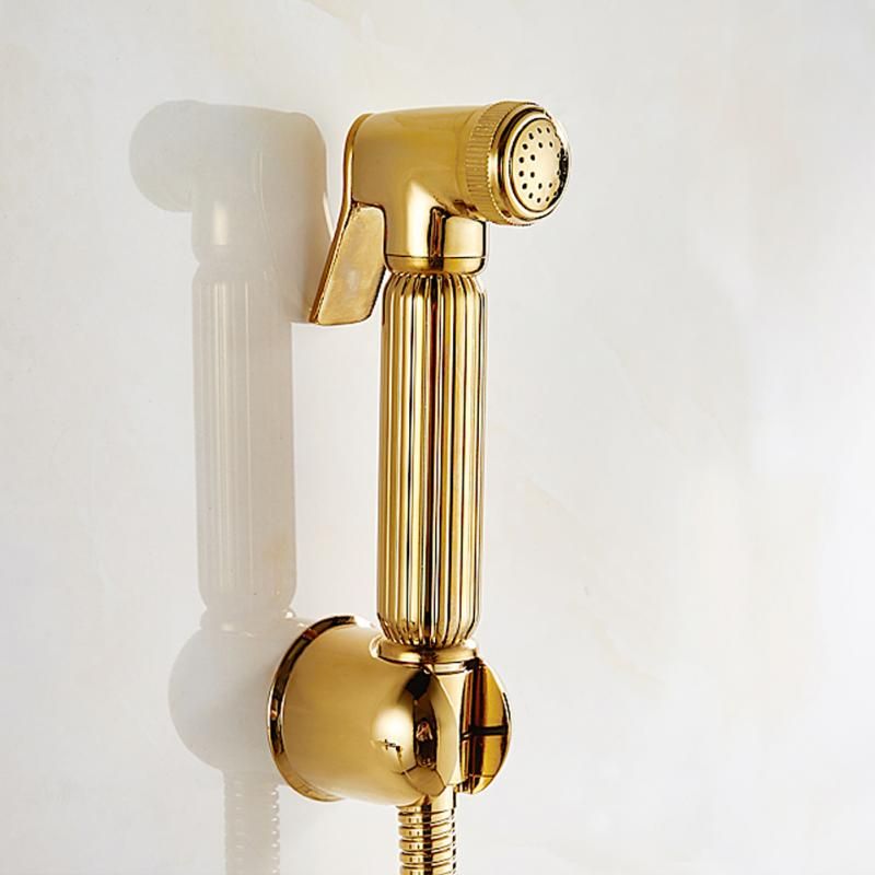 Vòi xịt vệ sinh gắn tường nóng lạnh bằng đồng kiểu cổ điển - YS226602
