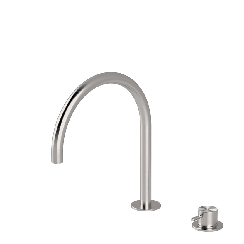  Vòi chậu lavabo xoay 2 lỗ cao 270mm bằng stainless steel Zero - ZER32 