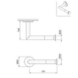  Móc treo giấy vệ sinh không nắp chụp Volante stainless steel - ZEXACC1 