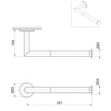  Thanh treo khăn tắm 251mm Volante stainless steel - ZEXACC4 