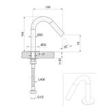  Vòi chậu rửa mặt Volante stainless steel - ZEXCAN15-VOX1910NAZ 