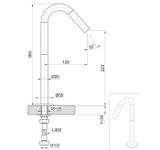  Vòi chậu rửa mặt Volante stainless steel - ZEXCAN30-VOX1910NAZ 