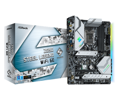  Mainboard ASRock Z590 Steel Legend WiFi 6E 