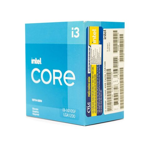  CPU Intel Comet Lake Core i3-10105F (Socket LGA 1200, 3.7GHz upto 4.4Ghz, 6MB Cache) - 