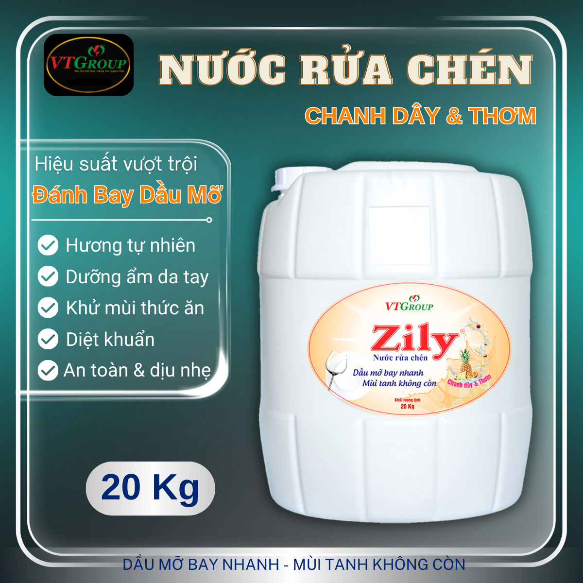 Nước Rửa Chén Zily 20Kg