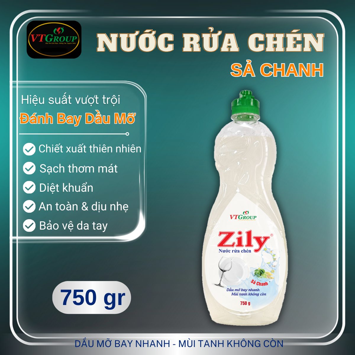 Nước Rửa Chén Zily 750g