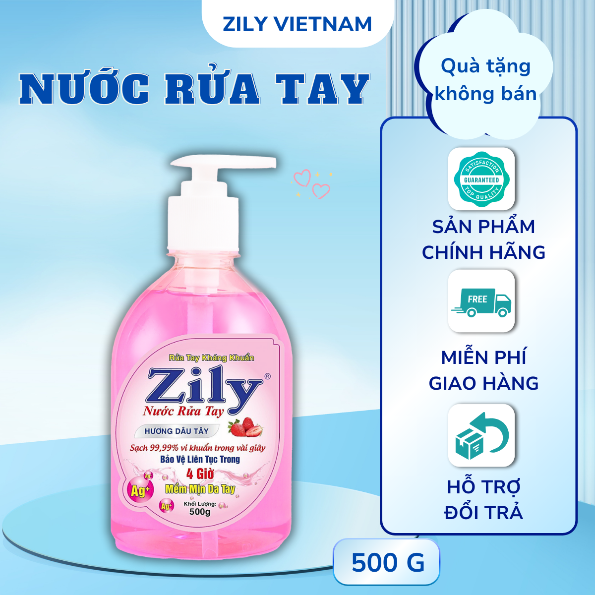Khuyến Mãi nước rửa tay 500g