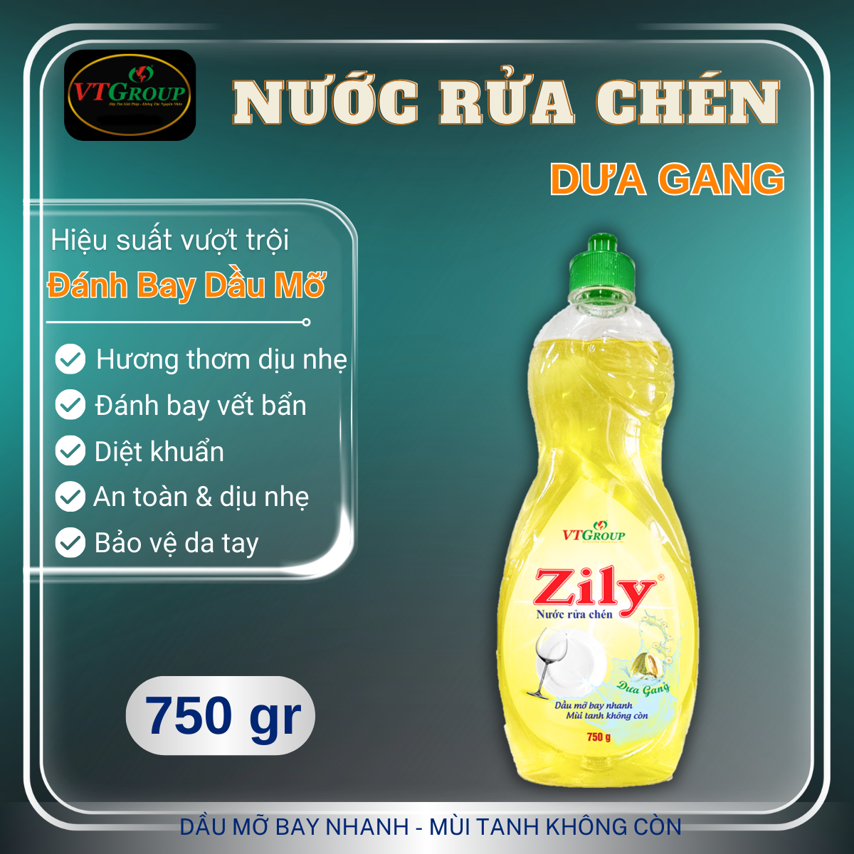 Nước Rửa Chén Zily 750g