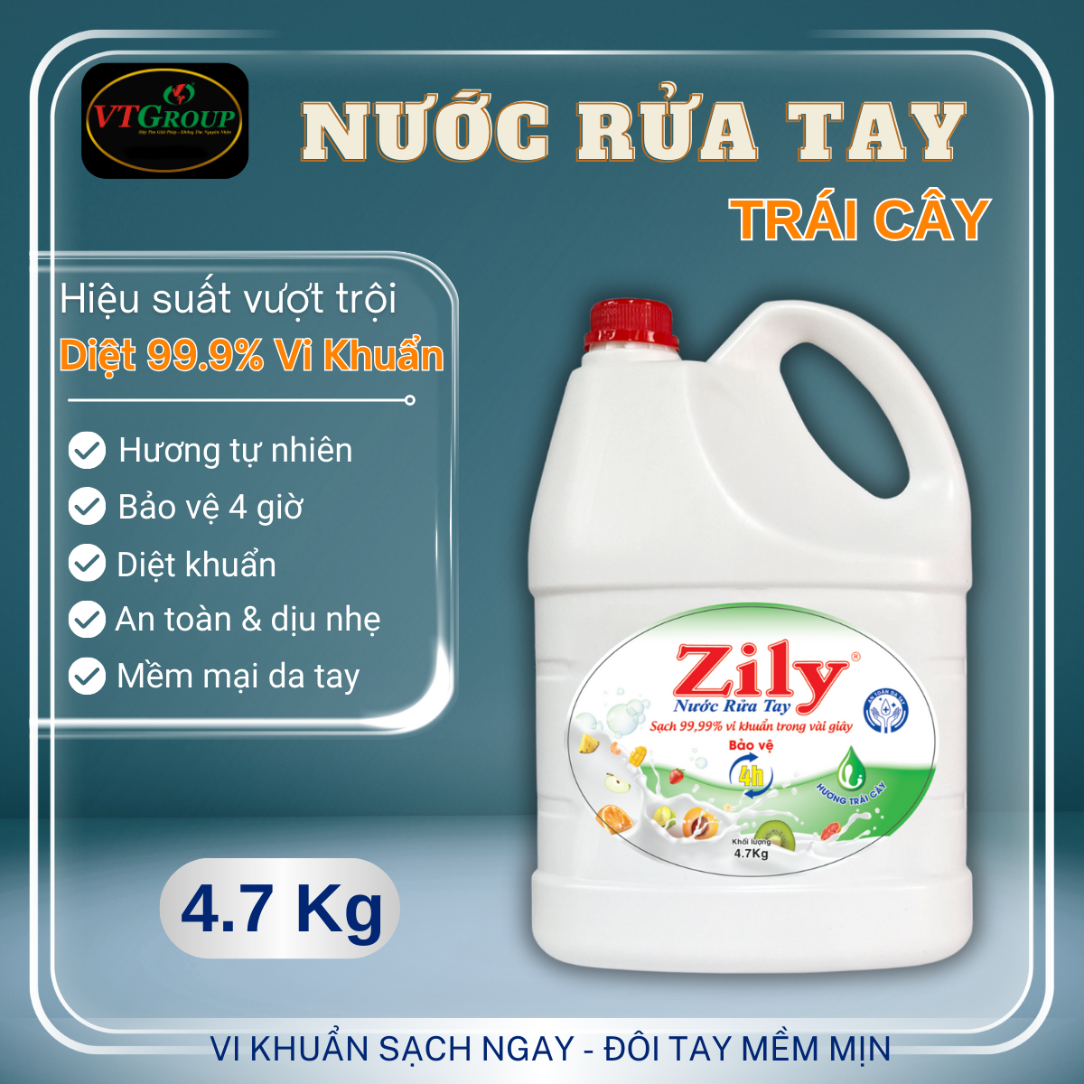 Nước Rửa Tay Zily 4.7Kg