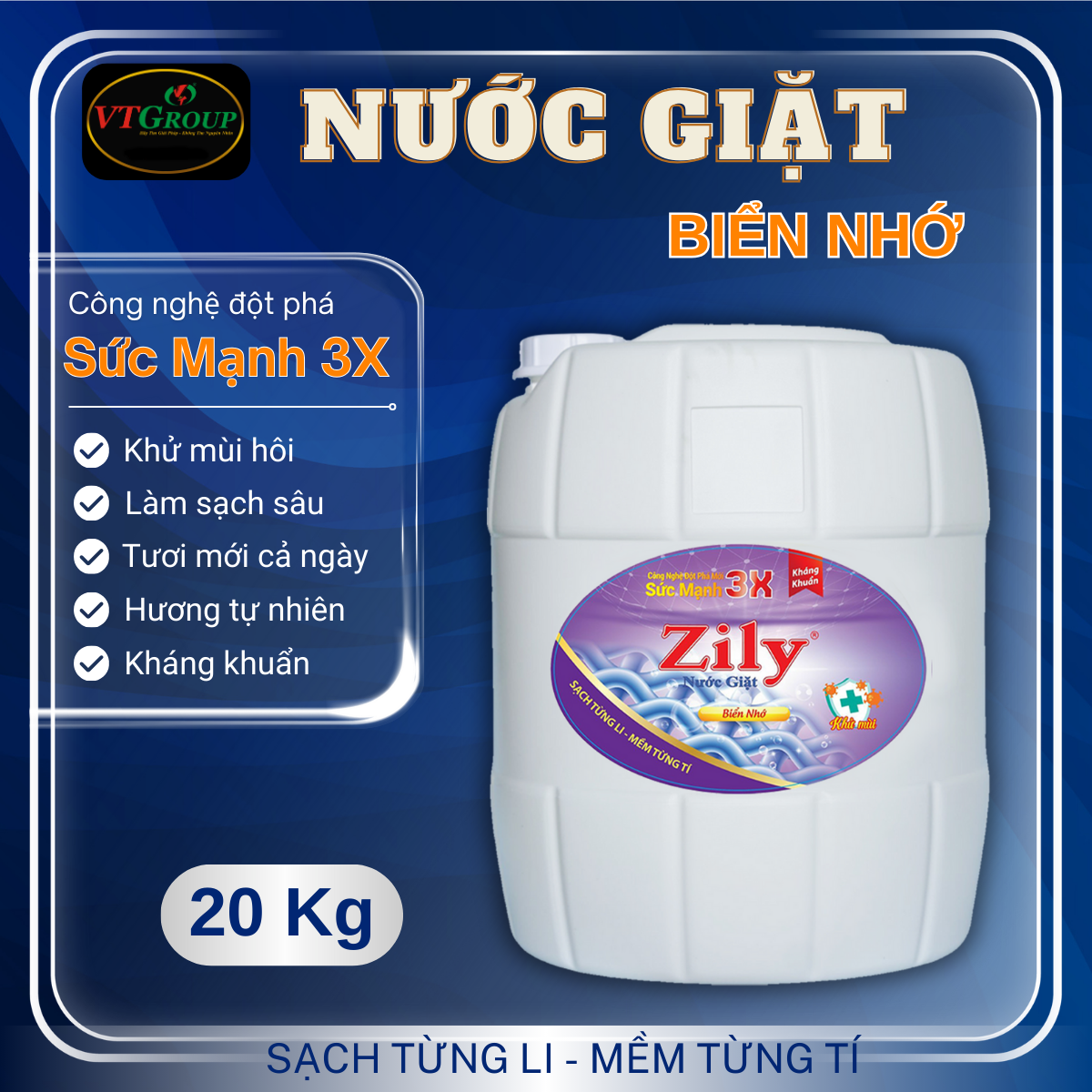 Nước Giặt Zily 20 Kg