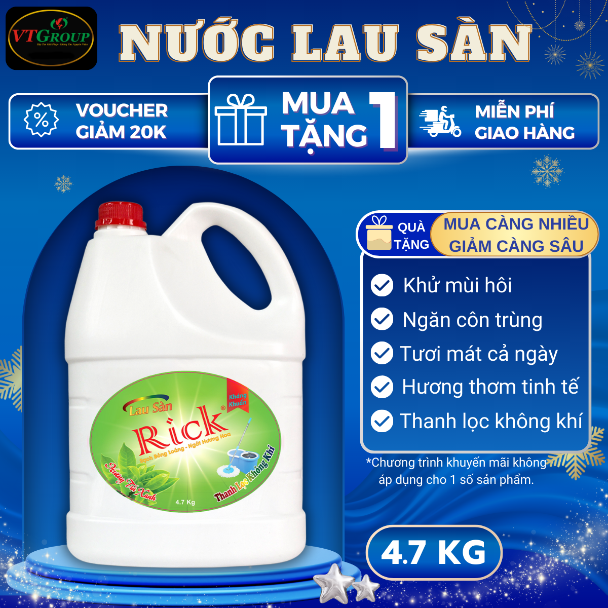 Lau Sàn Rick 4.7 kg