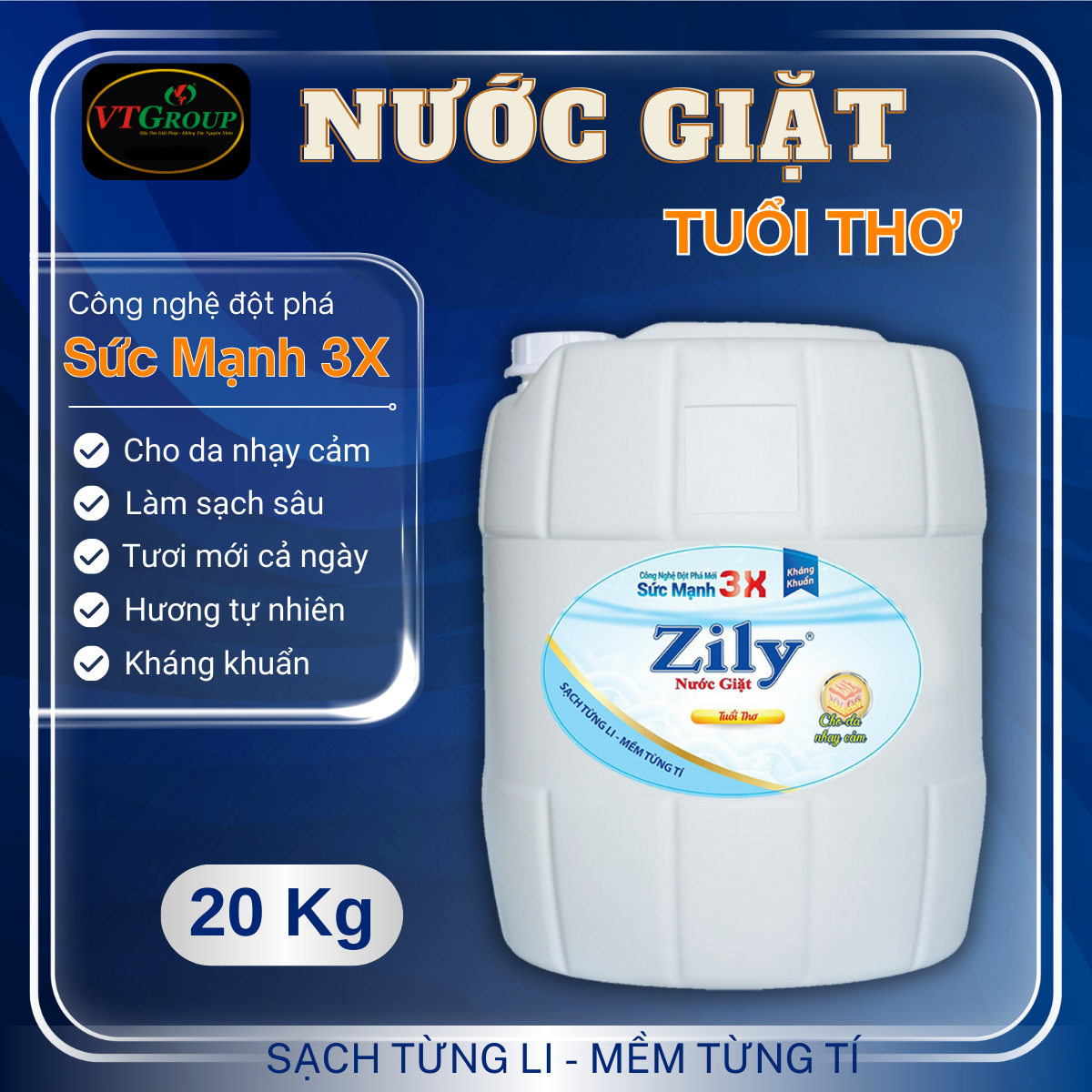 Nước Giặt Zily 20 Kg