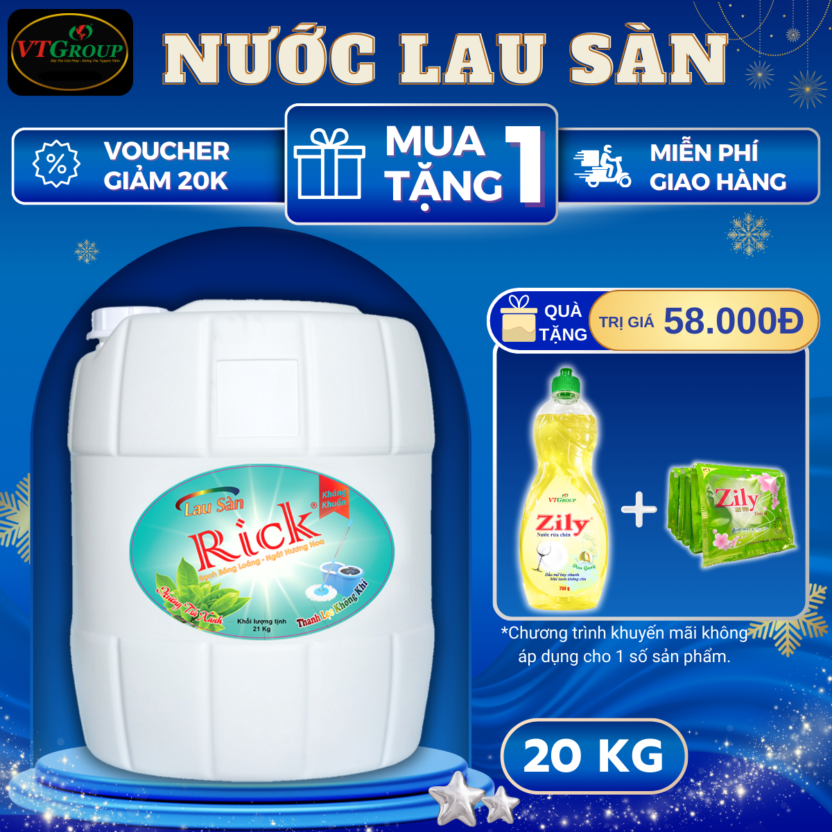 Lau Sàn Rick 20 Kg