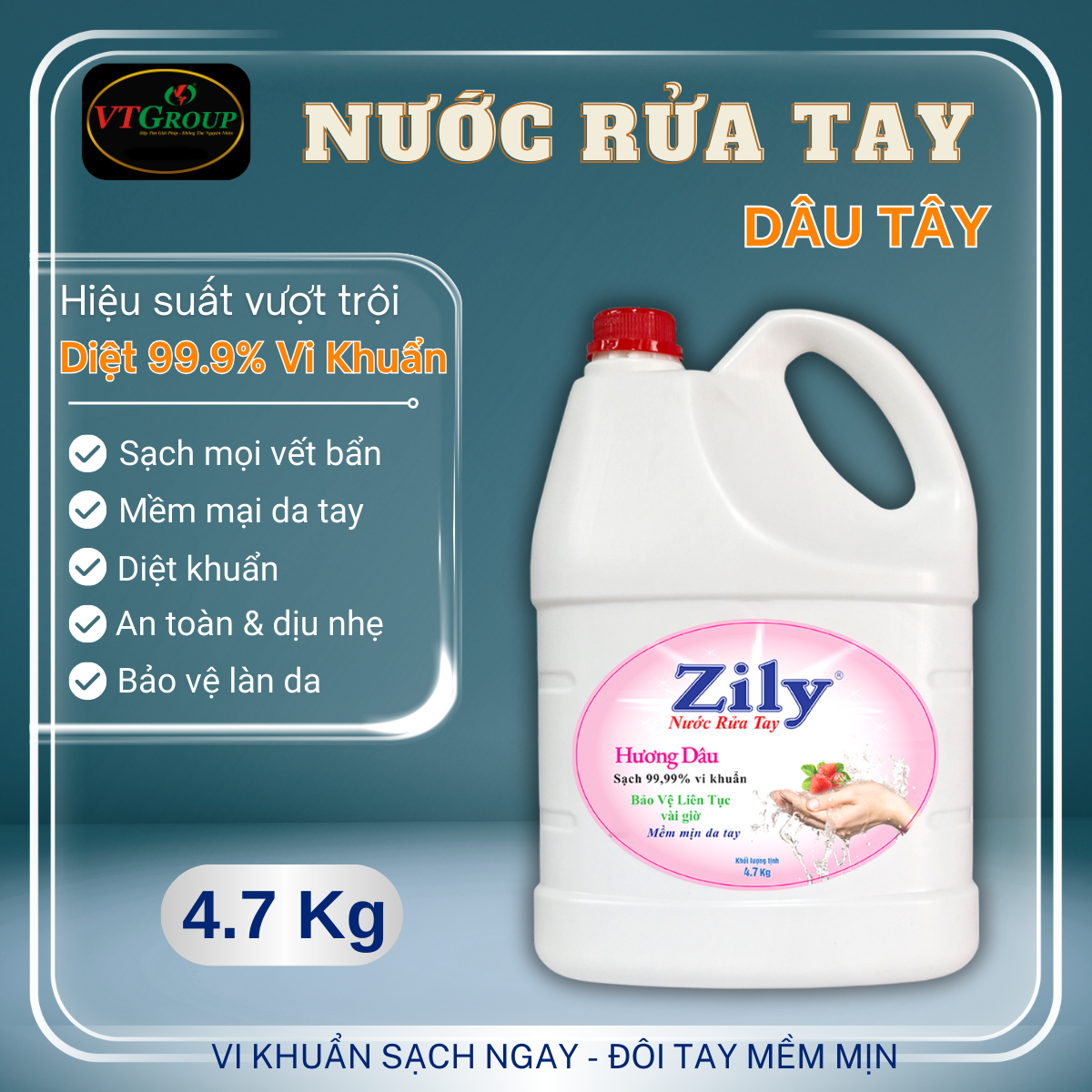 Khuyến Mãi Nước Rửa Tay Zily 4.7Kg