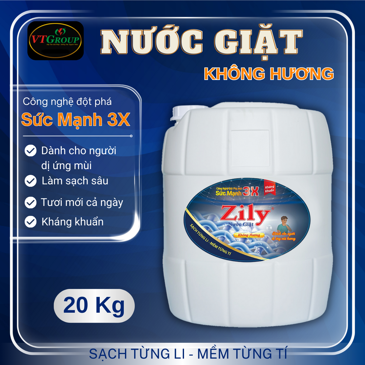 Nước Giặt Zily 20 Kg