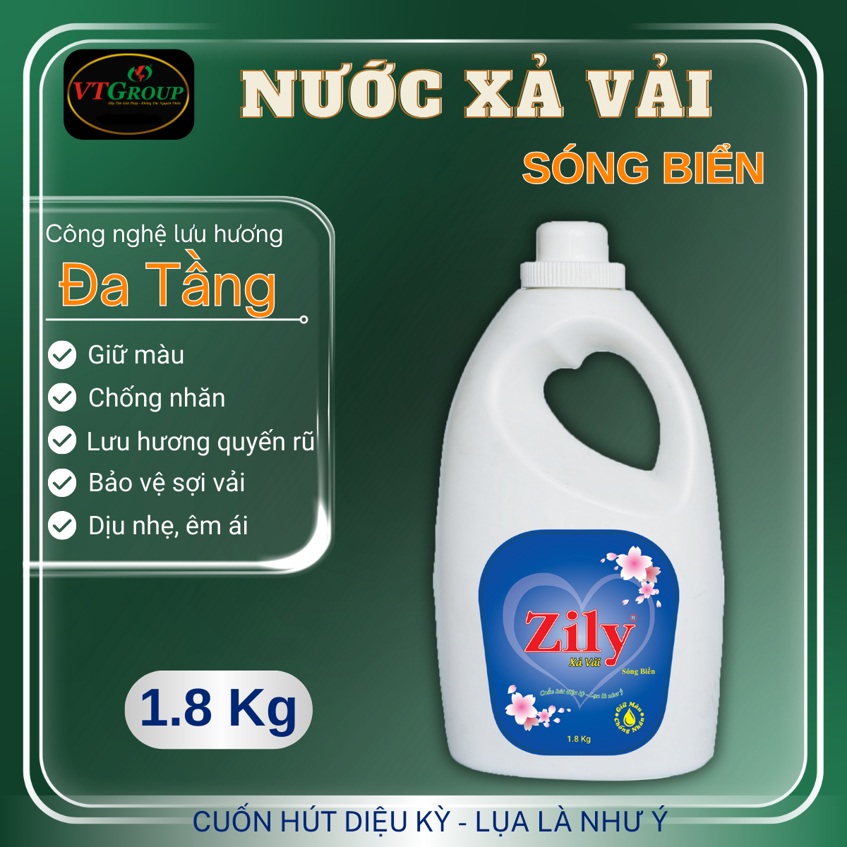 Nước Xả Vải Zily 1.8 kg