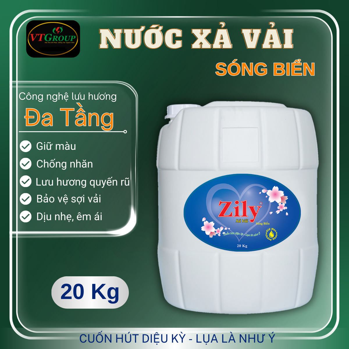 Nước Xả Vải Zily 20 Kg