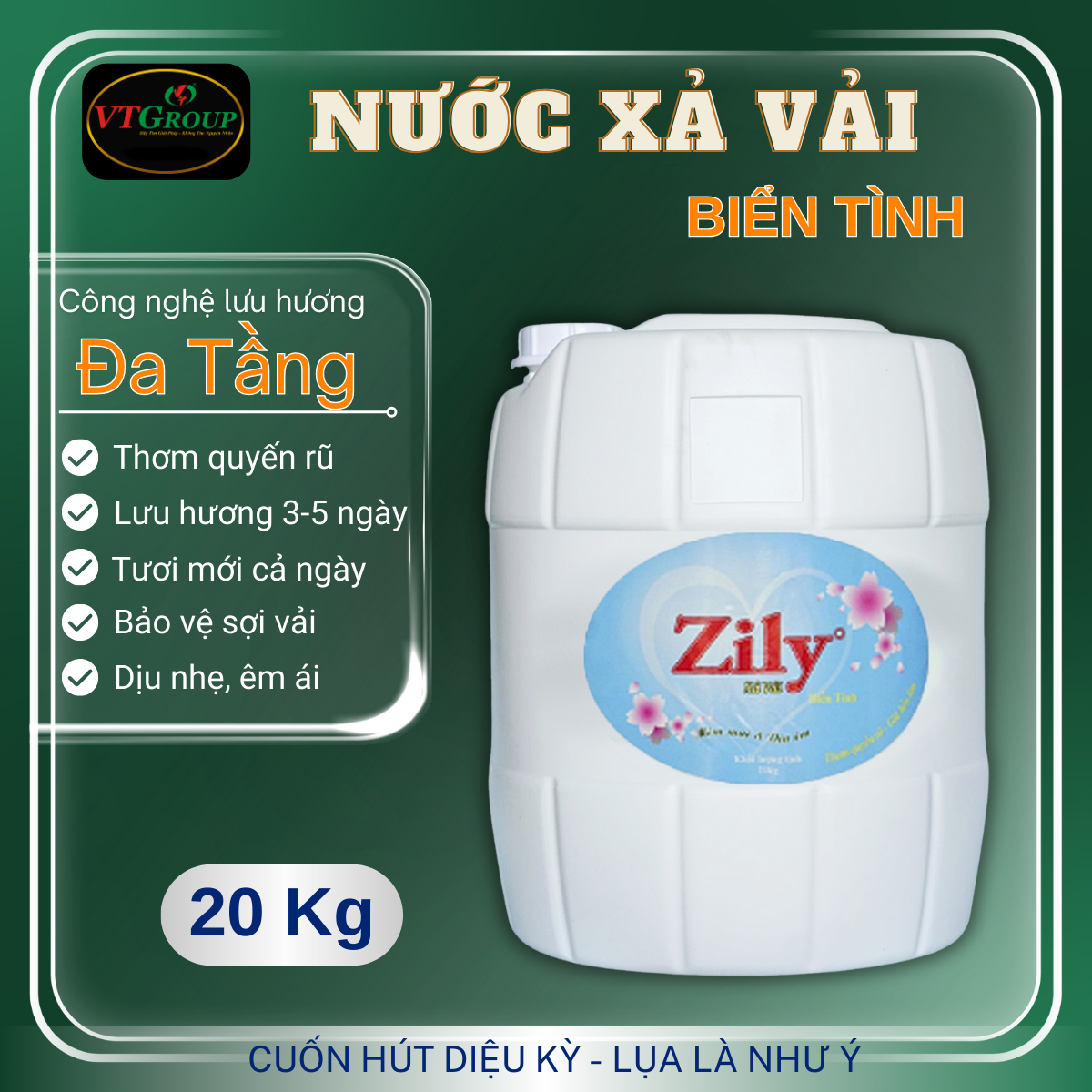 Nước Xả Vải Zily 20 Kg