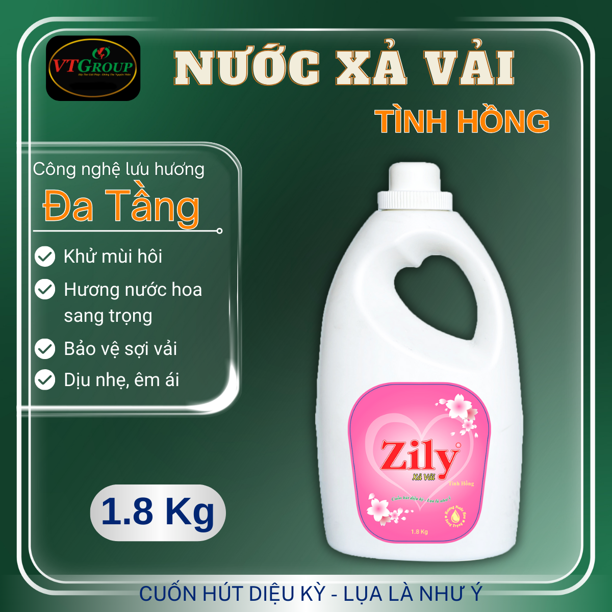 Nước Xả Vải Zily 1.8 kg
