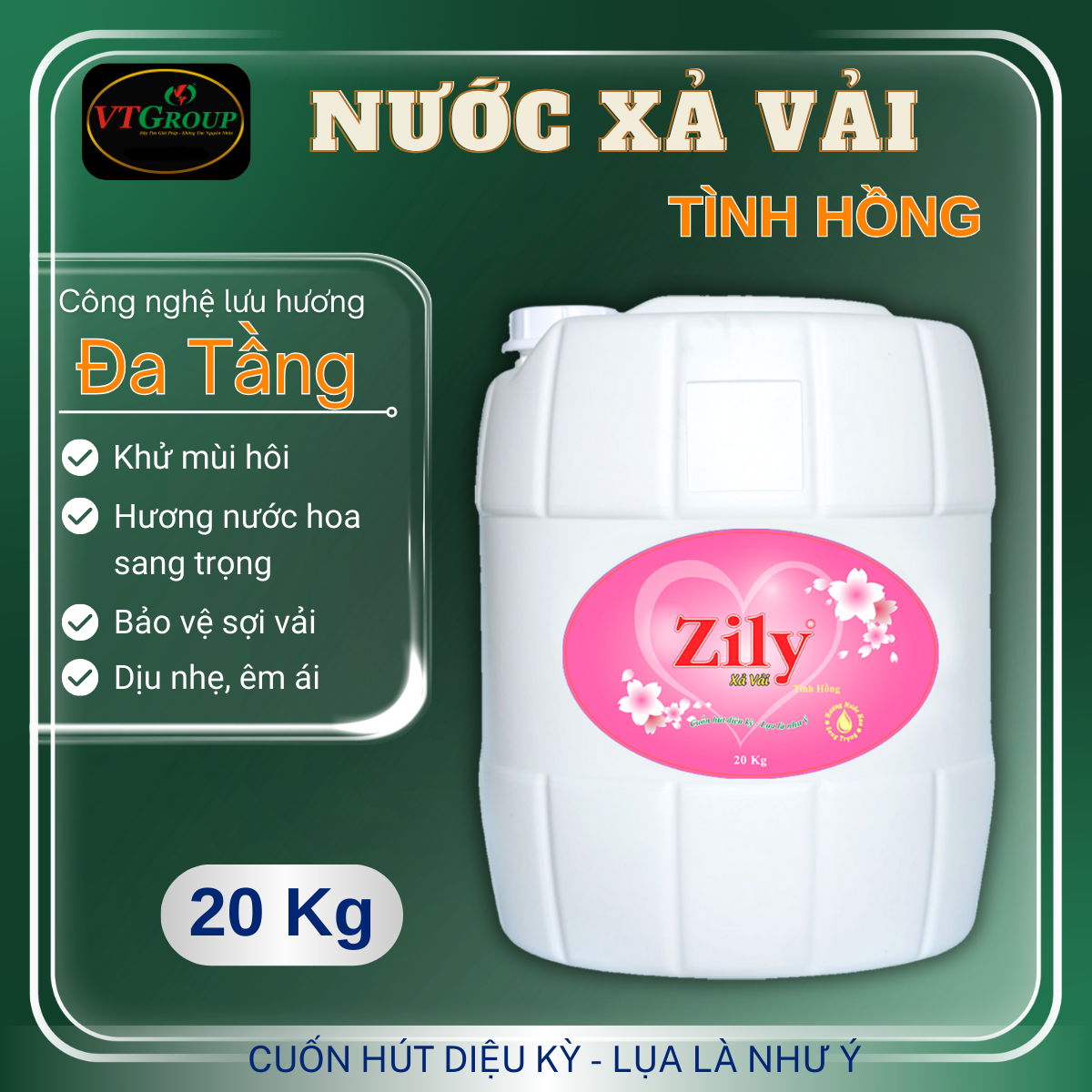 Nước Xả Vải Zily 20 Kg