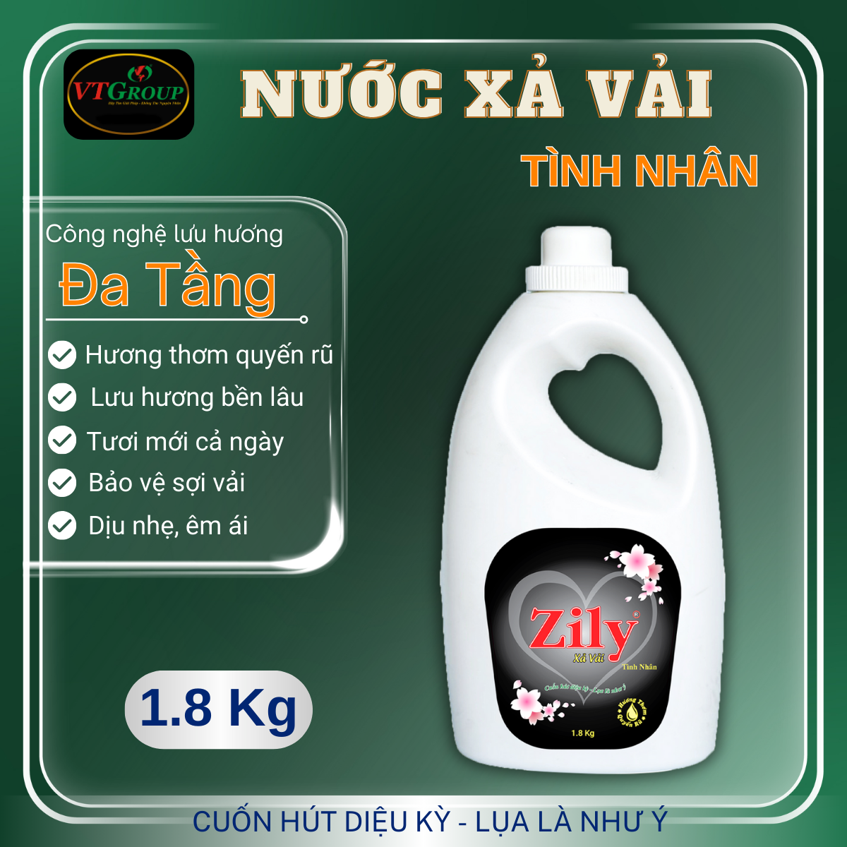 Nước Xả Vải Zily 1.8 kg