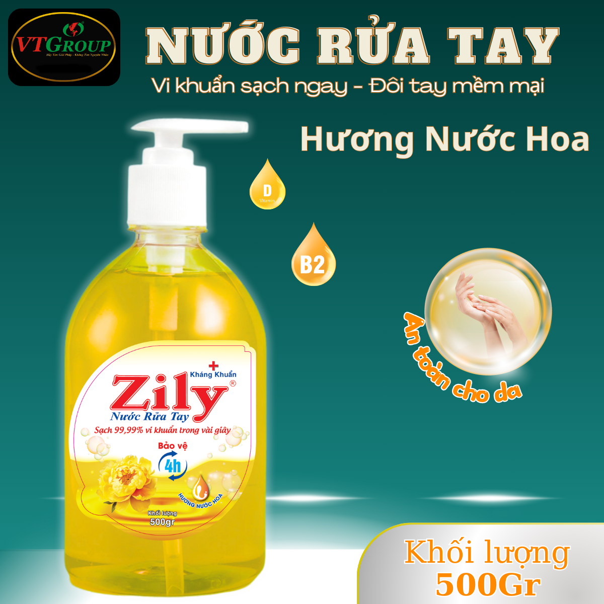 Nước Rửa Tay Zily 500g