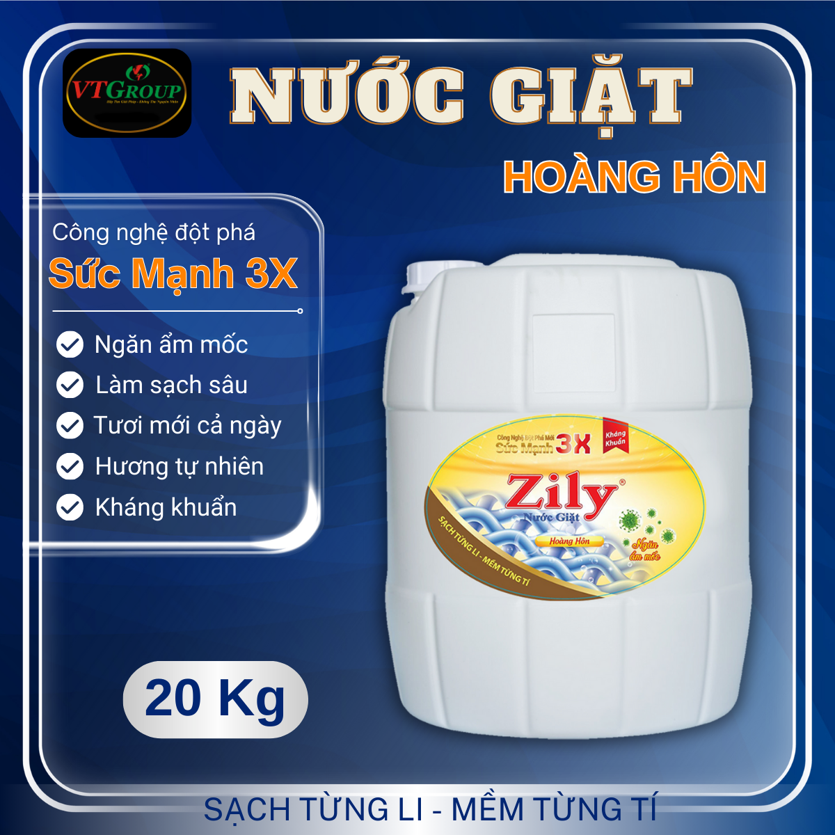 Nước Giặt Zily 20 Kg