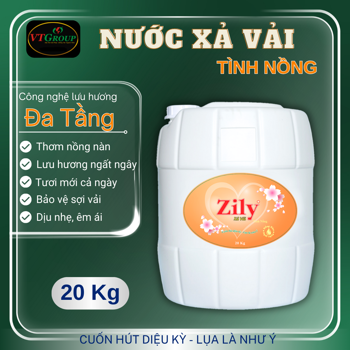 Nước Xả Vải Zily 20 Kg